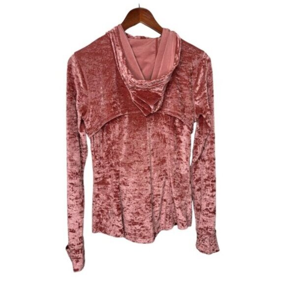 Lululemon Special Edition Hooded Define Jacket Crushed Velvet Soft Cranberry - Picture 13 of 15
